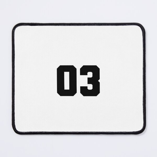 Item preview, 03, zero three, black, soccer league designed and sold by Numbers-Art.