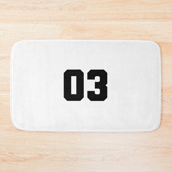 Item preview, 03, zero three, black, soccer league designed and sold by Numbers-Art.