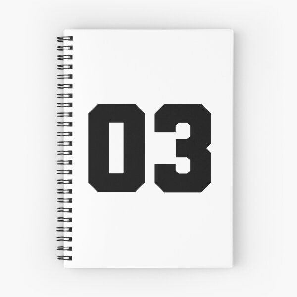 Item preview, 03, zero three, black, soccer league designed and sold by Numbers-Art.