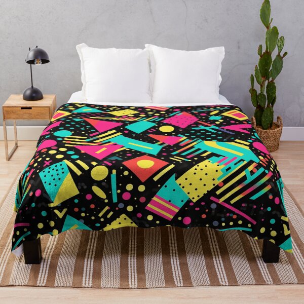 Item preview, 90s Retro Pattern - Funky Neons designed and sold by fabinthelab.