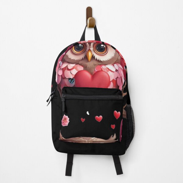 Item preview, valentine owl with hearts designed and sold by YolaShopOnline.