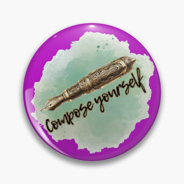 Item preview, Calligraphy Writers Design- Compose Yourself - Fountain Pen Lovers, Writers! designed and sold by electricsticks.