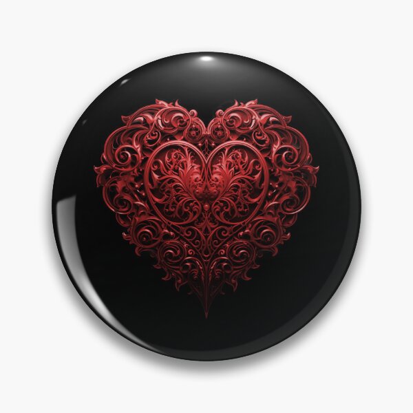 Artikelvorschau, Gotische Eleganz: Kompliziertes Herz – Gothic-Rot – Valentinstag entworfen und verkauft von DarkDesign69.