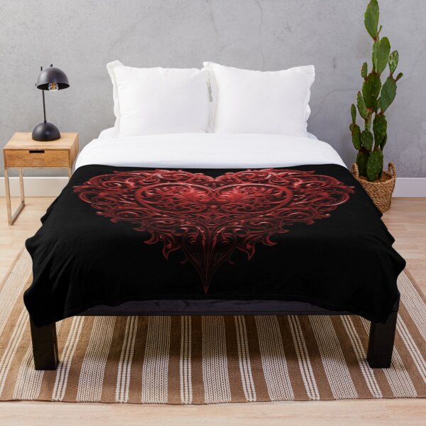 Item preview, Elegancia gótica: Corazón intrincado - Rojo gótico - San Valentín designed and sold by DarkDesign69.
