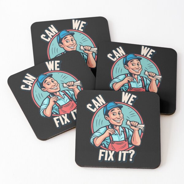 Item preview, Can we fix it ? Funny Cartoon Repair man designed and sold by Pawel Oska.