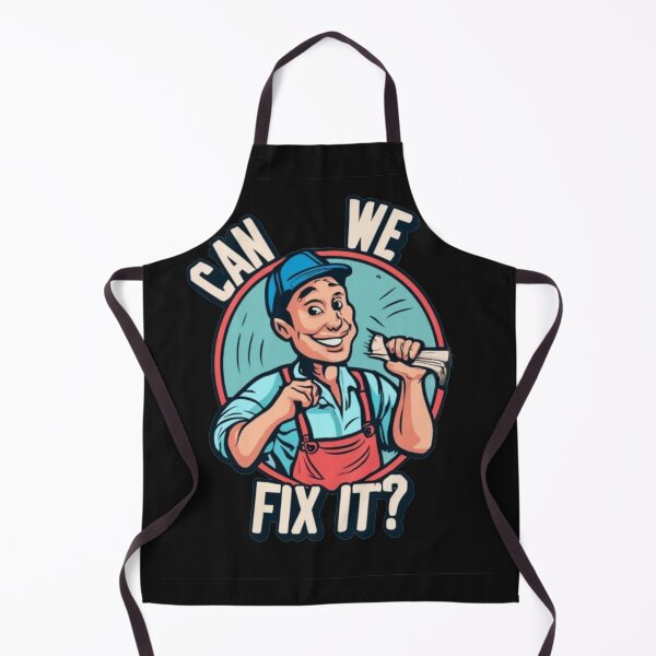 Item preview, Can we fix it ? Funny Cartoon Repair man designed and sold by Pawel Oska.