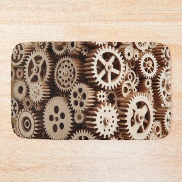 Item preview, Cube made of wooden gears, CUBE, WOODEN WHEELS,  typography, He, She, They,  designed and sold by 2012DreamVision.