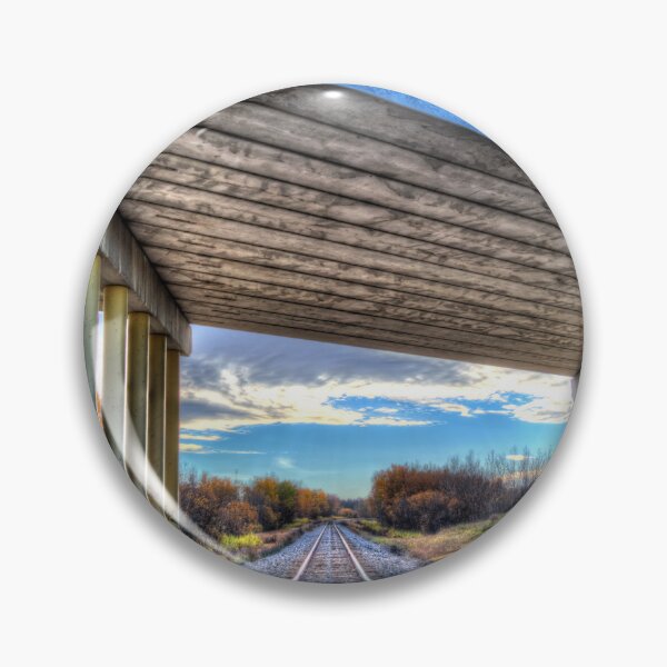 Item preview, Train Bridge Gaffiti Big Sky Alberta designed and sold by ColdCreekCanvas.