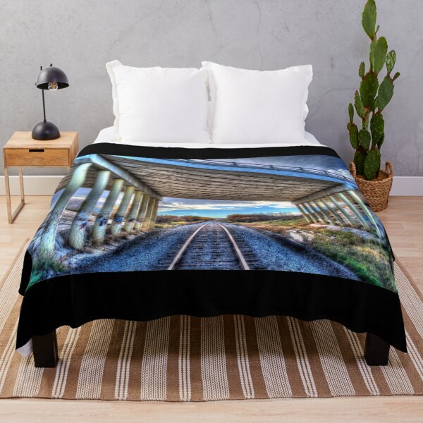 Item preview, Train Bridge Gaffiti Big Sky Alberta designed and sold by ColdCreekCanvas.