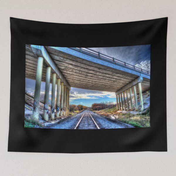 Item preview, Train Bridge Gaffiti Big Sky Alberta designed and sold by ColdCreekCanvas.