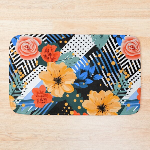 Item preview, 90s Retro Pattern - Funky Florals designed and sold by fabinthelab.