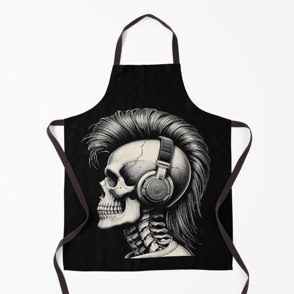 Item preview, Skull wearing Headphones #27 [Black] designed and sold by elektronen.