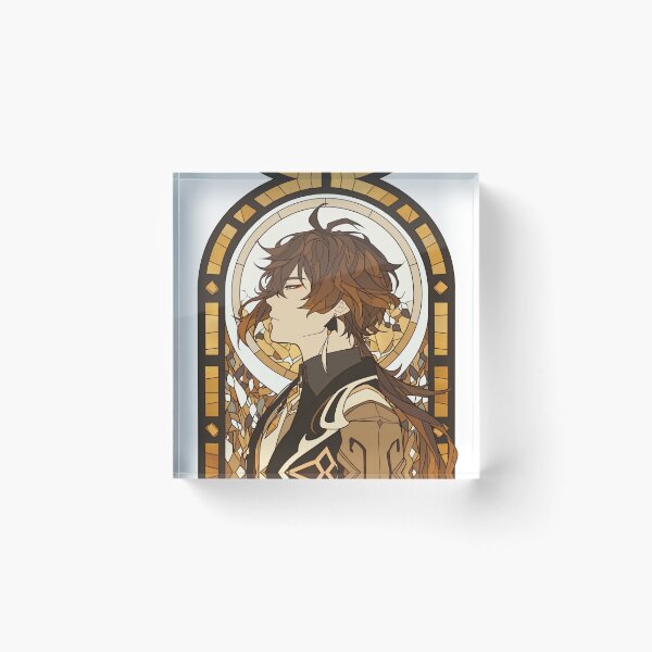 Item preview, Stained Glass Zhongli designed and sold by SchellStation.