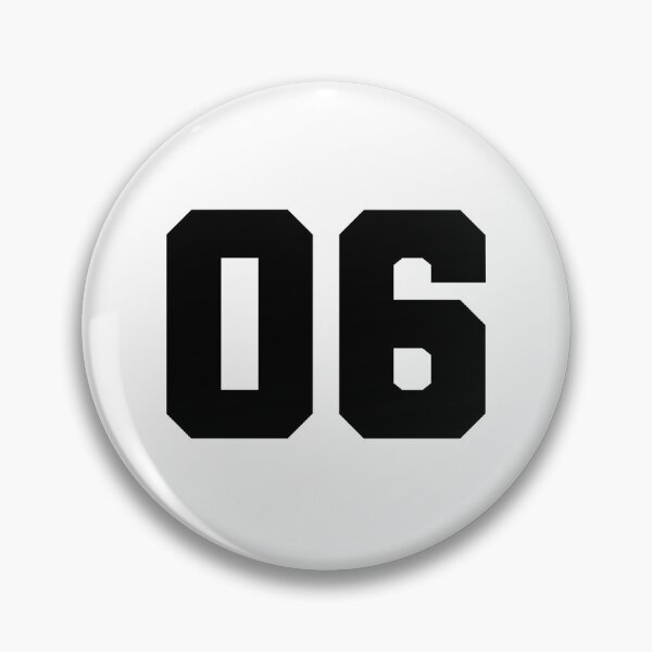 Item preview, 06, zero six, black, soccer league designed and sold by Numbers-Art.