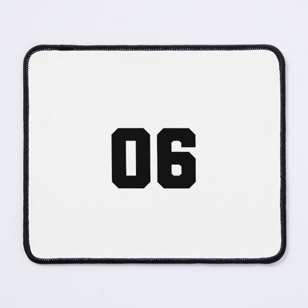 Item preview, 06, zero six, black, soccer league designed and sold by Numbers-Art.