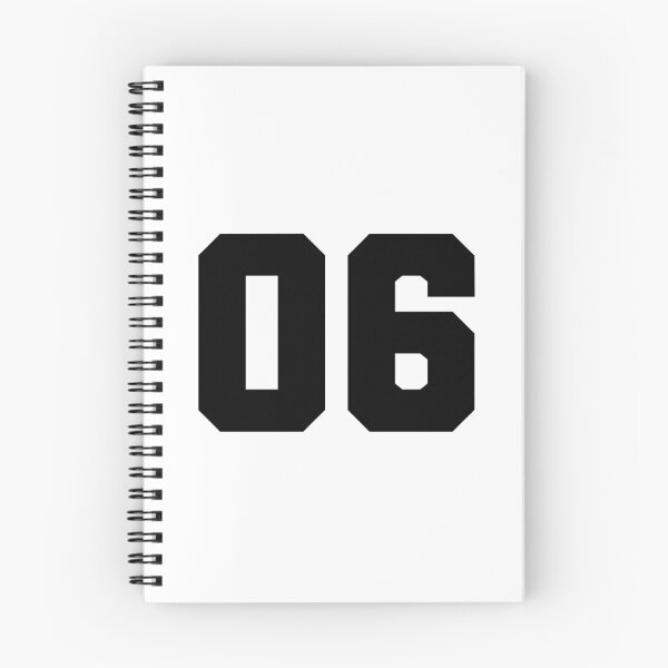 Item preview, 06, zero six, black, soccer league designed and sold by Numbers-Art.