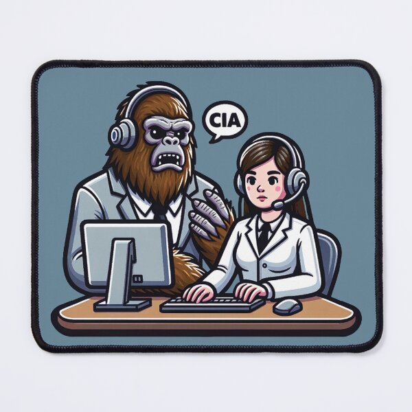 Item preview, Bigfoot's Desk Duty: The Mythical Agent designed and sold by ScroggMcGoose.