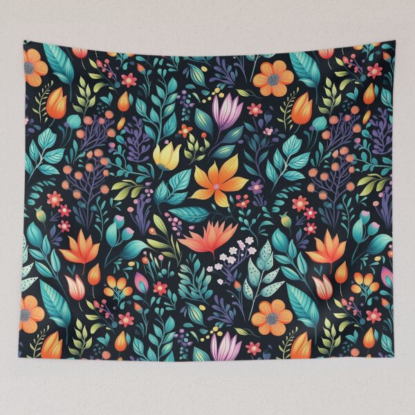 Item preview, 90s Retro Floral Pattern - 2 designed and sold by fabinthelab.