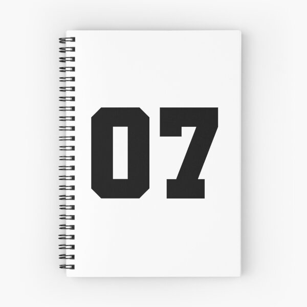Item preview, 07, zero seven, black, soccer league designed and sold by Numbers-Art.