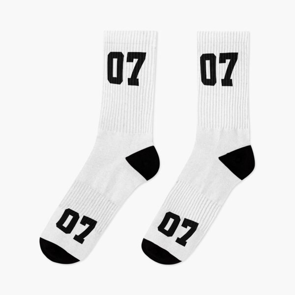 Item preview, 07, zero seven, black, soccer league designed and sold by Numbers-Art.