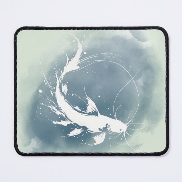 Item preview, Channel Catfish Silhouette - Minimalism Watercolor designed and sold by HausKatz.