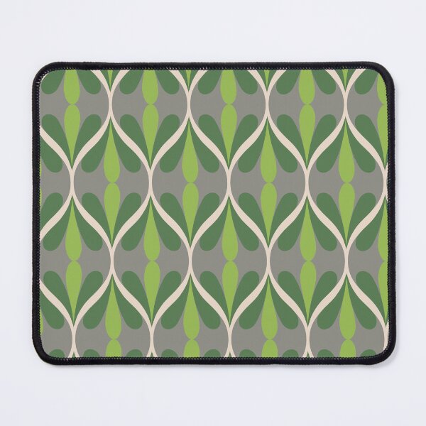 Item preview, Forest Ogee Green Seamless Pattern designed and sold by Cedarrue.
