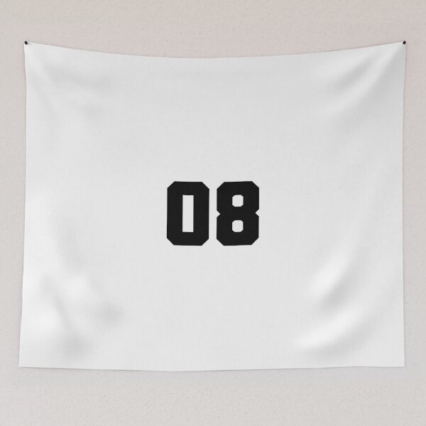 Item preview, 08, zero eight, black, soccer league designed and sold by Numbers-Art.