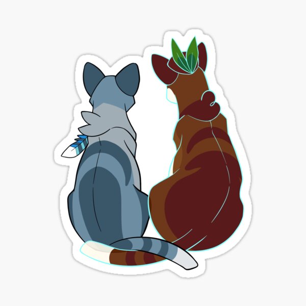 Vista previa del artículo con la obra «Siempre caminaré a tu lado - Jayfeather y Leafpool», diseñado y vendido por Gekkozilla.