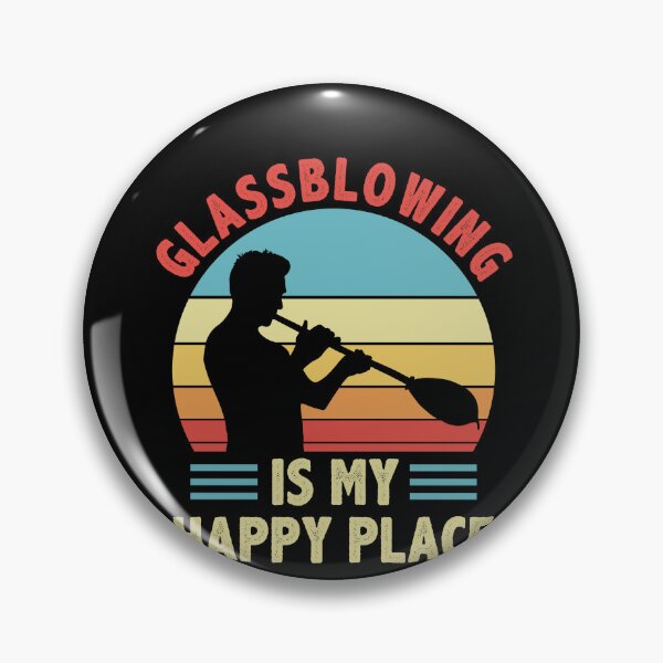 Item preview, Funny Glass Blowingis My Happy Place Glassblower designed and sold by BlueBerry-Pengu.