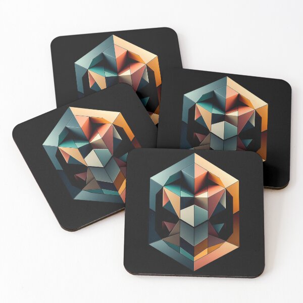 Item preview, Colorful Geometric Abstract Cube designed and sold by johnnycreidy.
