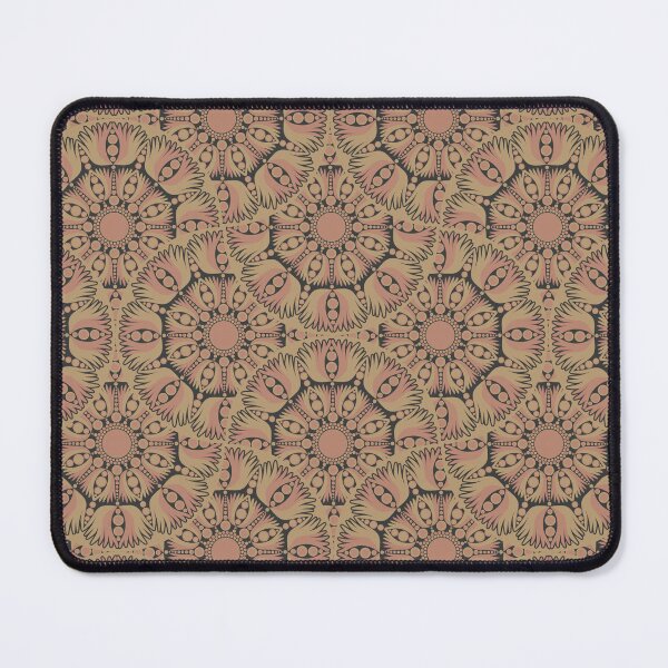 Item preview, Mindful Lotus Royal Circle Dot Mandala Mirrored Scallop Pattern designed and sold by Triplicate Limited.