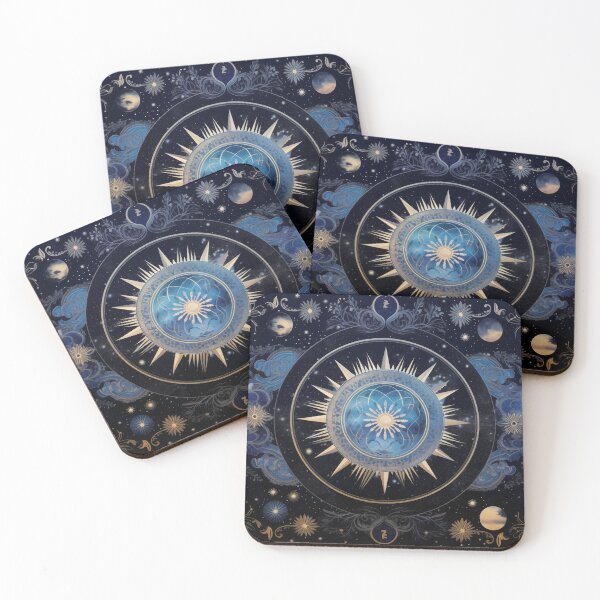 Item preview, Celestial Navigation - Astrology Moon Phases Zodiac Tapestry Art designed and sold by pooshda.