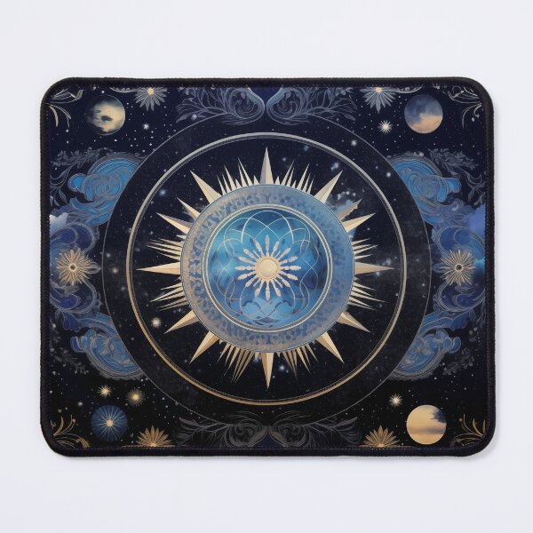 Item preview, Celestial Navigation - Astrology Moon Phases Zodiac Tapestry Art designed and sold by pooshda.