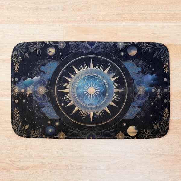 Item preview, Celestial Navigation - Astrology Moon Phases Zodiac Tapestry Art designed and sold by pooshda.