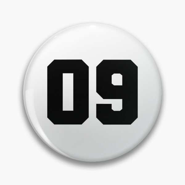 Item preview, 09, zero nine, black, soccer league designed and sold by Numbers-Art.