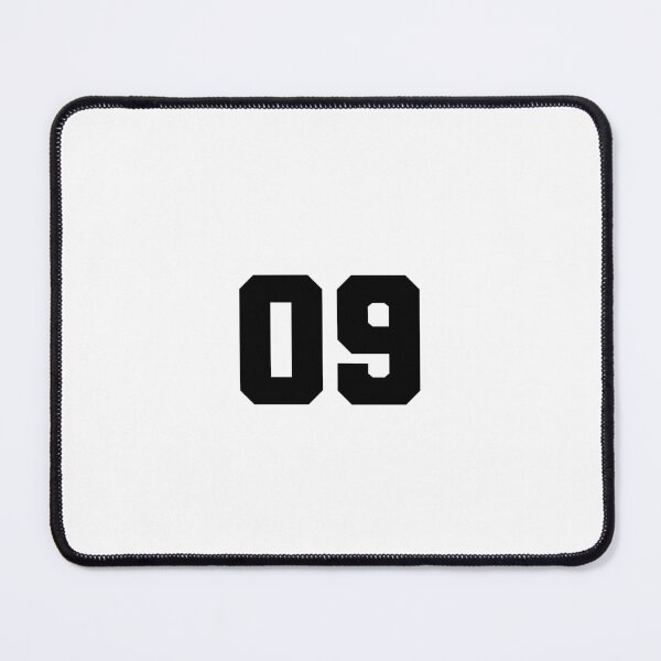 Item preview, 09, zero nine, black, soccer league designed and sold by Numbers-Art.