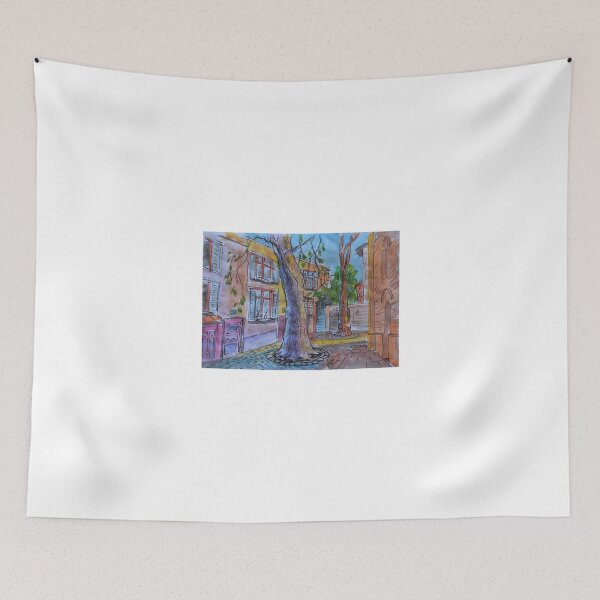 Item preview, Watercolor Sketch - Behind Saint Pierre Cathedral, Geneva 2014  designed and sold by Igor Pozdnyakov.