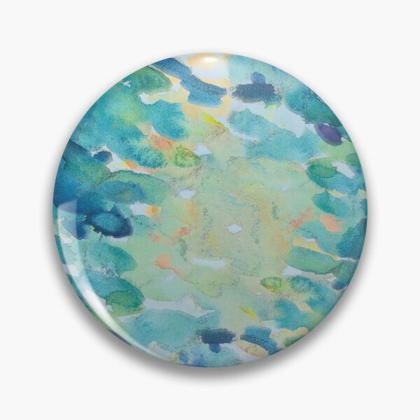 Item preview, Symmetrical Watercolor Marks Blue 1 designed and sold by Alchymie.