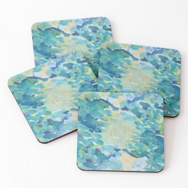 Item preview, Symmetrical Watercolor Marks Blue 1 designed and sold by Alchymie.