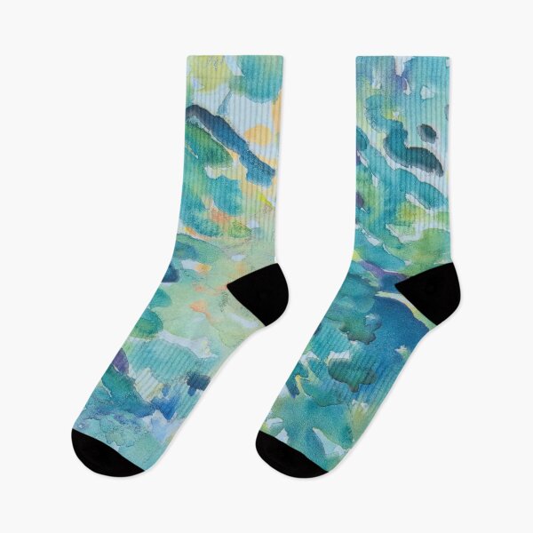 Item preview, Symmetrical Watercolor Marks Blue 1 designed and sold by Alchymie.