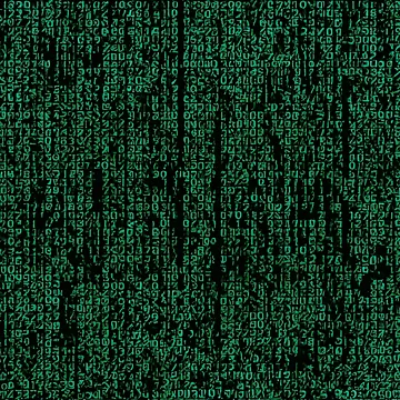 Artwork thumbnail, Hacker Code Matrix Pattern by Aquillashop