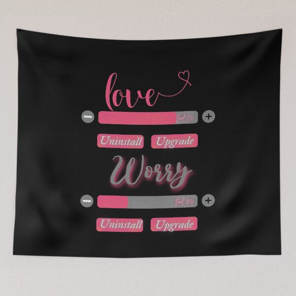 Item preview, Love More, Worry Less, valentine's gift  designed and sold by Athieoshop.
