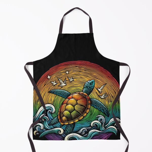 Item preview, Rainbow Scratch Draw Art - The sea turtle designed and sold by digital.stickerperso.com.
