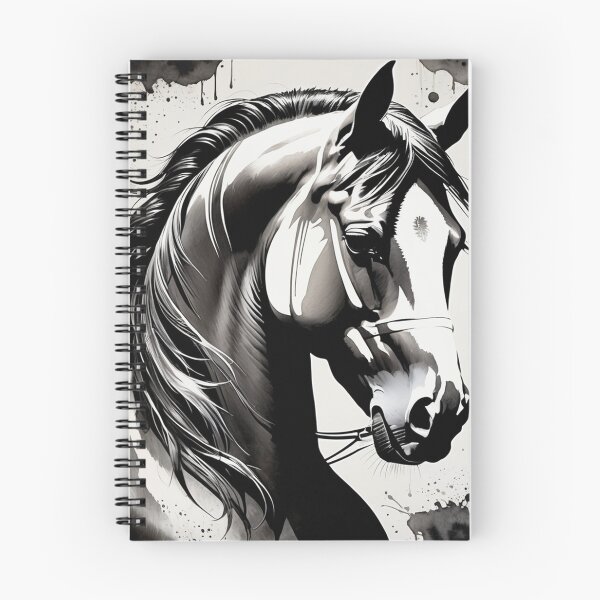 Item preview, Horse Portrait Splash Ink designed and sold by Simplybe1.