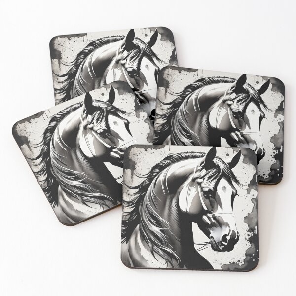 Item preview, Horse Portrait Splash Ink designed and sold by Simplybe1.