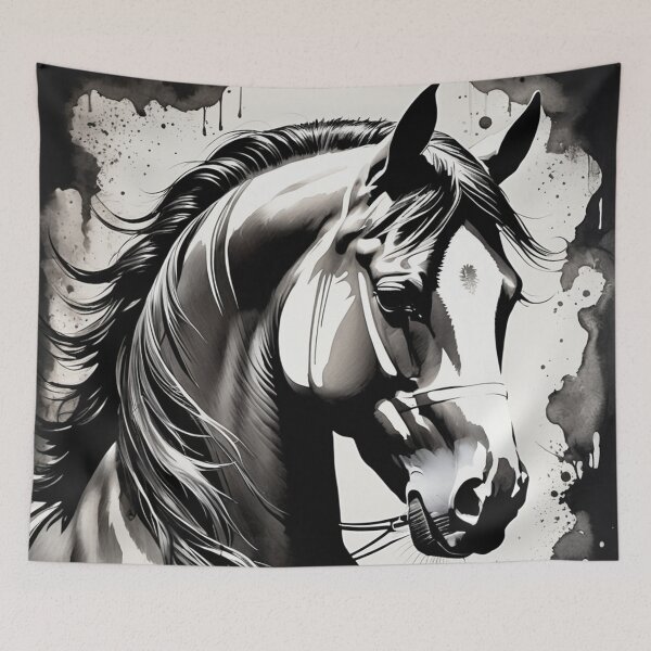 Item preview, Horse Portrait Splash Ink designed and sold by Simplybe1.