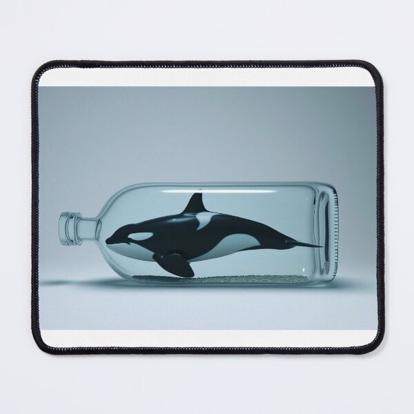 Item preview, Orca in a bottle. Surreal minimal concept. designed and sold by SoccerMomAlex.