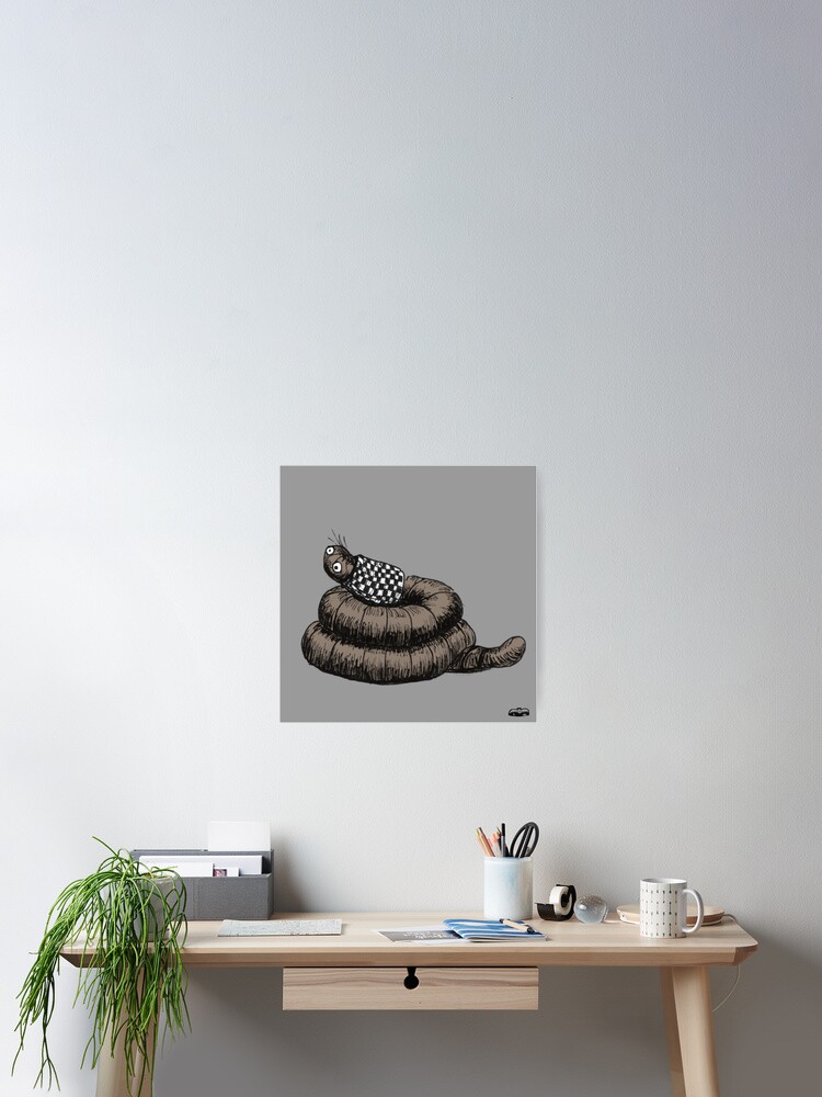 Thumbnail 2 of 3, Poster, Otto Earthworm designed and sold by Laroussette.