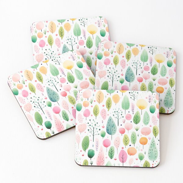 Item preview, Watercolor pattern for children in soft colors designed and sold by Sleek Sketch Studio.