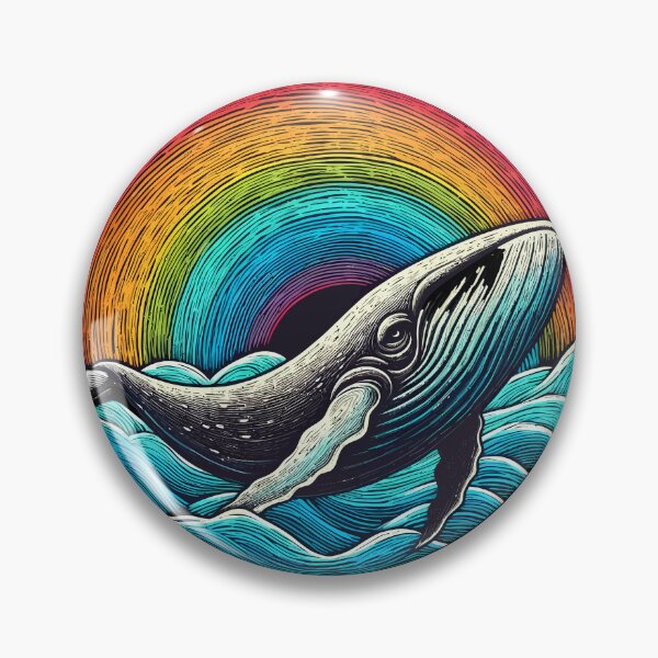 Artikelvorschau, Rainbow Scratch Draw Art – Der Wal entworfen und verkauft von digital.stickerperso.com.